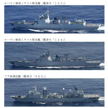 國慶日靠近台灣返航　防衛省偵獲大陸052D驅逐艦編隊
