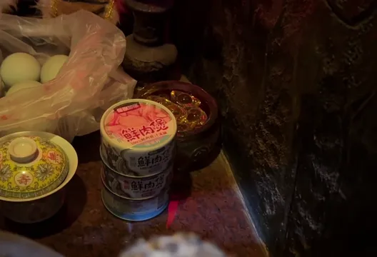 影/雲林鳳山寺「有人拿貓罐拜虎爺」突發爐 網:當我病貓?