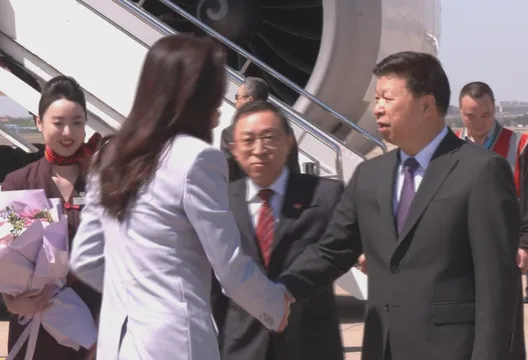 和平之旅展開！鄭麗文飛抵上海　宋濤親自接機