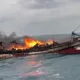基隆海上大火竄黑煙!漁船狂燃8人跳海 船長兒緊急駕船救父