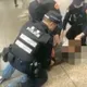 捷運北車男子吼叫遭拒載起爭執！警壓制上銬管束送辦