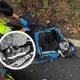 新北恐怖對撞！男騎士噴飛墜坡「腳掌斷在腳踏墊」