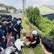 影/淡水毒駕男撞電信箱換備胎肇逃 警圍捕逮人查獲子彈