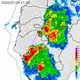 對流雲系發威!天塌式暴雨襲嘉南 大雷雨狂轟一小時