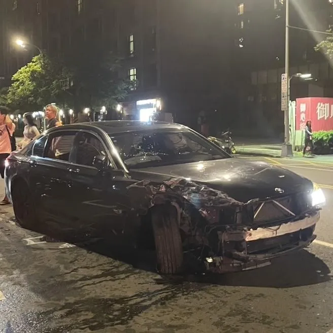 影/北市南港BMW連續衝撞多車 男子毒駕遭逮