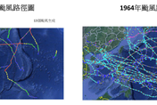 3年來無颱風登陸　網曝1964年颱風路徑對比圖驚：太目中無台灣了！