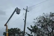 小犬颱風/嘉義沿海大量「鹽塵」飛揚　逾4千戶仍停電中