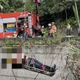新北瑞芳機車衝落4米深溝　騎士受困緊急送醫