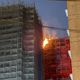 影/屏東基督教醫院新建工地頂樓起火　火勢撲滅、無人傷亡