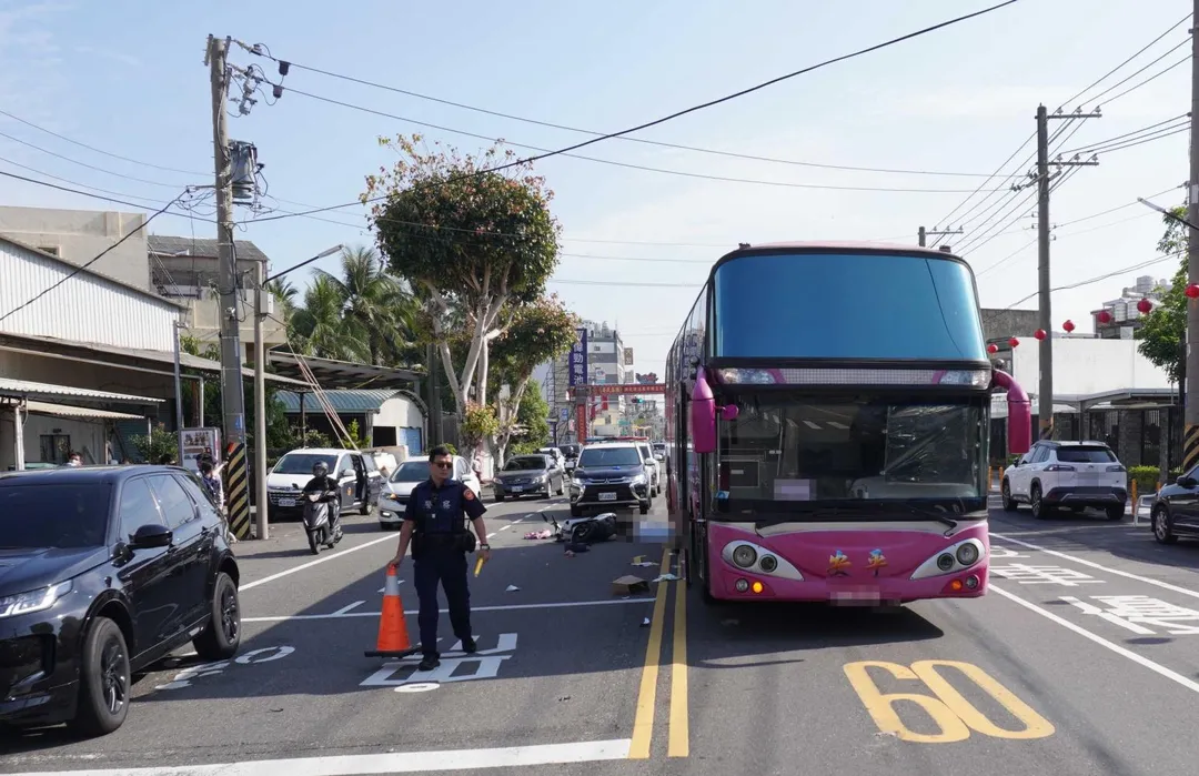 車禍現場。(圖/中天新聞)