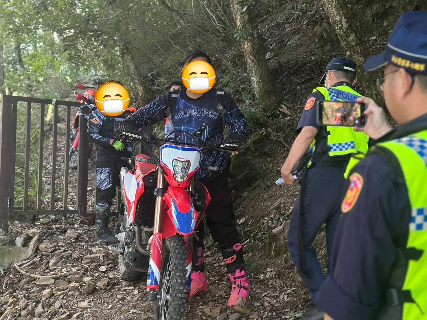 影/巡查員查獲3男騎越野機車闖馬武霸山　雪管處要罰了