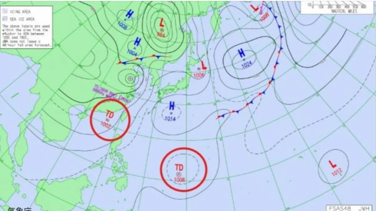又有颱風假?最新預報恐「雙颱共舞」夾擊台灣