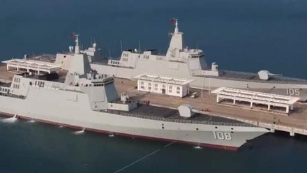 咸陽艦正式亮相入列　解放軍海軍集齊8艘055型萬噸大驅