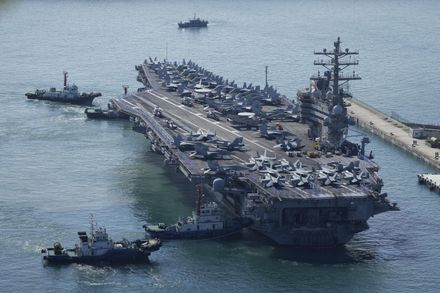 警戒北韓挑釁　美軍雷根號航艦再度部署東海