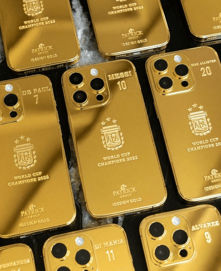 紀念世足奪冠！梅西霸氣訂製35支黃金iPhone　阿根廷全隊人人有獎