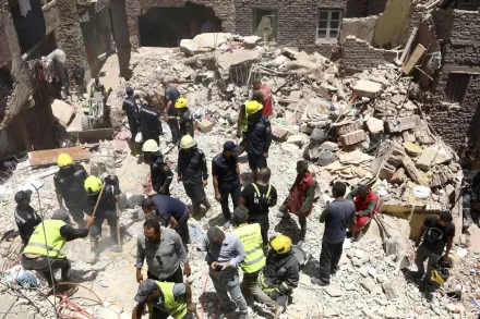 埃及5層樓公寓倒塌傷亡慘重　現場14人只1人存活