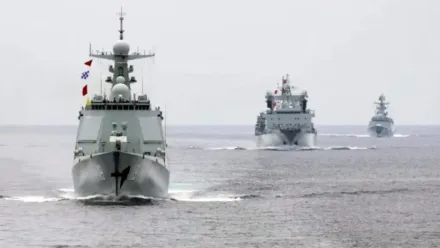 日防衛省：中俄海軍編隊10艦艇通過宗谷海峽進入太平洋