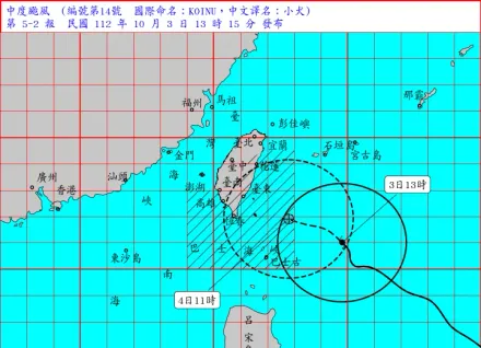 小犬颱風/「3地區」風力達標有望颱風假！預測宜蘭雨量全台第一