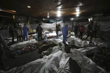 影/以巴開戰/滿地都是屍體！加薩醫院遭空襲釀500死　中東3國取消與拜登會晤