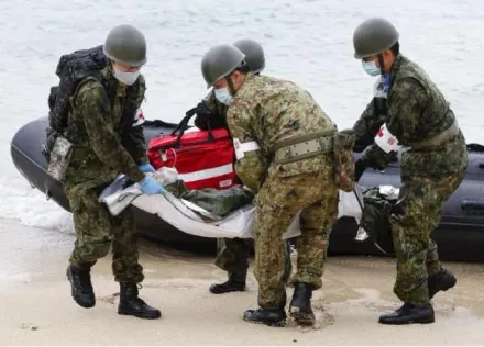 影/應對「台灣有事」！　日自衛隊在與那國島舉行「災難演習」