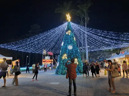 台東知本溫泉季延長亮燈至明年！　9米繽紛耶誕樹加碼跨年音樂會