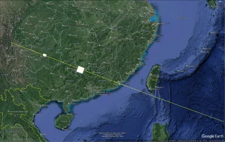 國家級大烏龍？大陸衛星軌跡圖傳「沒經過台灣本島上空」