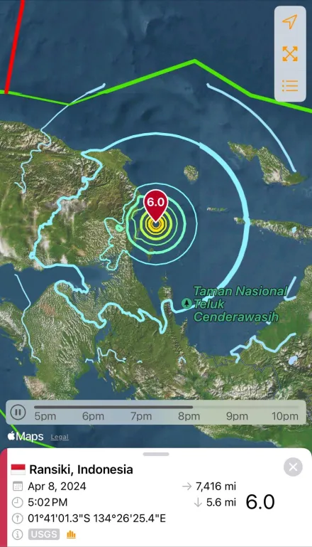 快訊/印尼外海現規模6.0地震！　「透早開搖」深度僅9.1公里