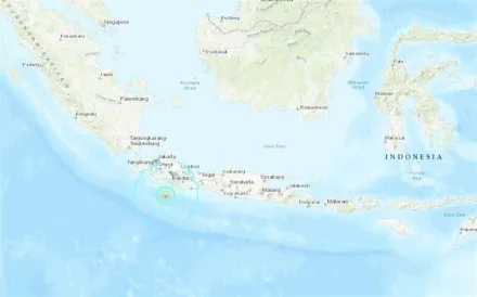 快訊/印尼爪哇島外海發生規模6.5地震　首都雅加達有感