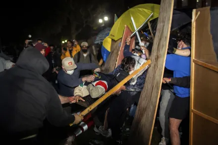 美UCLA學運爆發全武行致15人受傷　校長稱「不可接受」籲警加強干預
