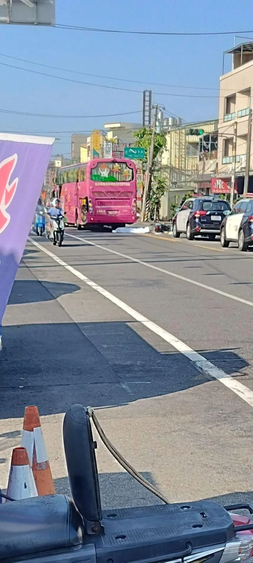 車禍現場。(圖/翻攝畫面)