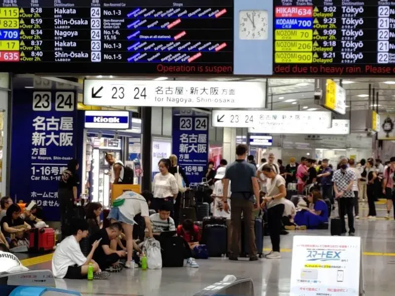 蘭恩颱風降暴雨　日本新幹線班次大誤點30.5萬人受影響