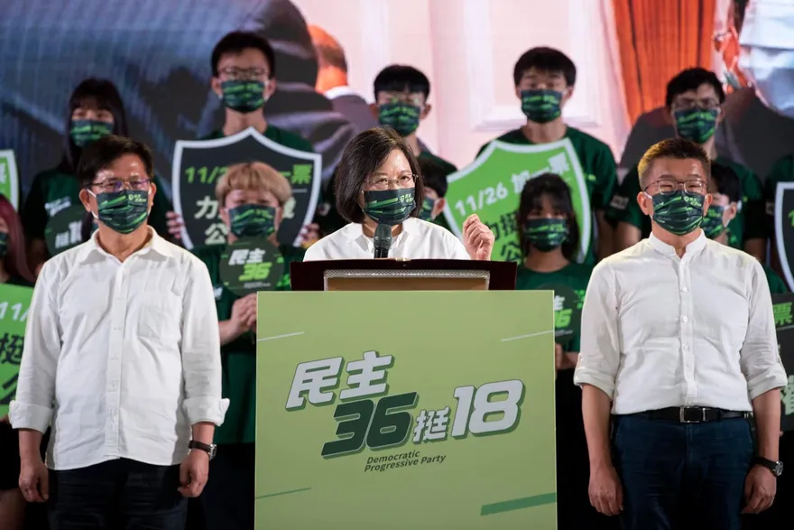 尼莎颱風帶來豪雨！蔡英文新竹輔選行程喊卡