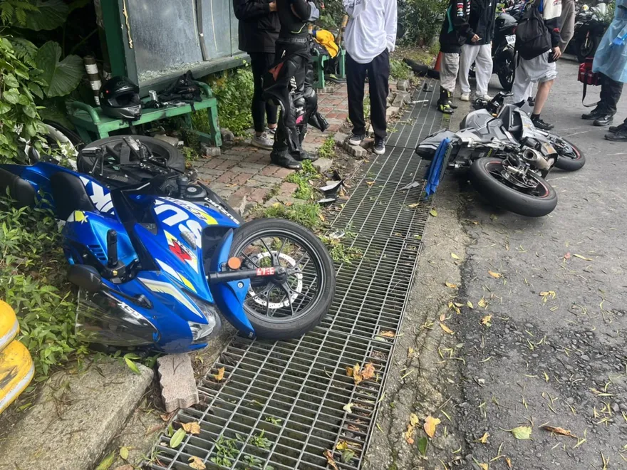 重機騎士北宜帥過彎攝手追焦　下一秒變「在地車手」GG了