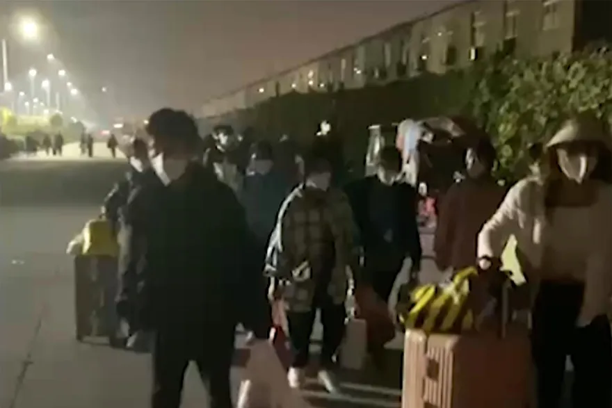富士康員工大逃亡鄭州書記出聲了　「務必落實總書記的防疫重要指示」