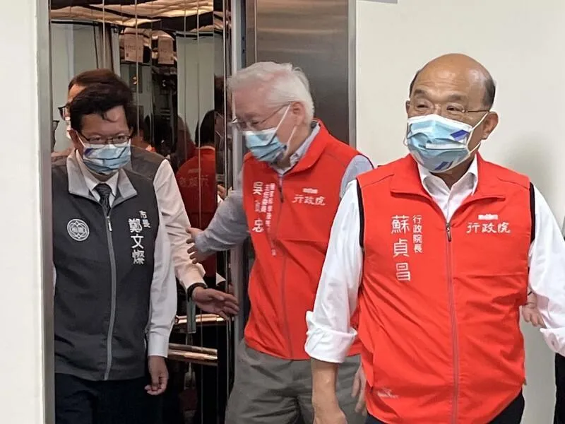 蘇貞昌視察龍潭打張善政：不要見不得好