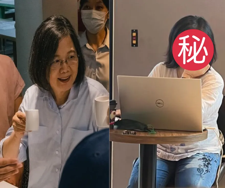 蔡英文不輔選悠閒喝咖啡！　前媒體人斷定「不是她」：沒看到讀稿機