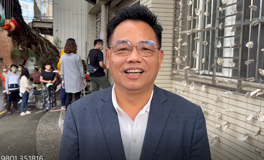 【影】林耕仁投票笑了喊「快樂」　藍綠白血戰感言他這樣說