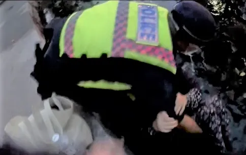 【影】注意看這位阿sir太猛了！見阿嬤掉河裡　忍低溫跳水救人現場掌聲響起