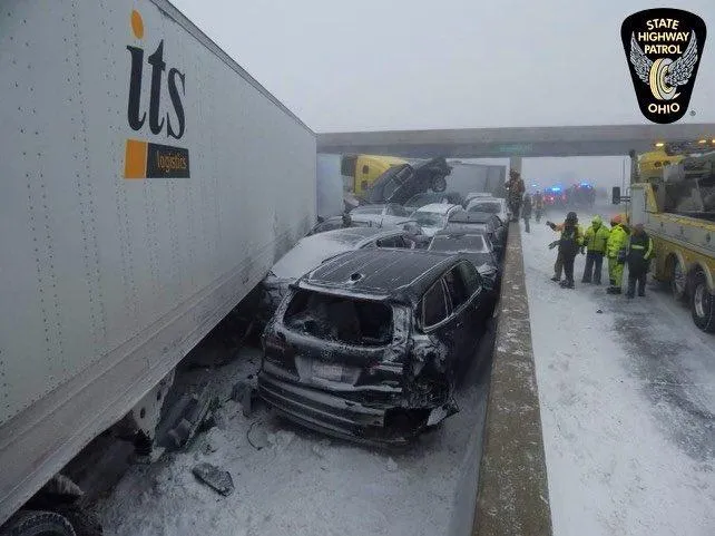 疑暴風雪釀災！美國俄亥俄州公路傳大型事故　46車連環撞4人死亡