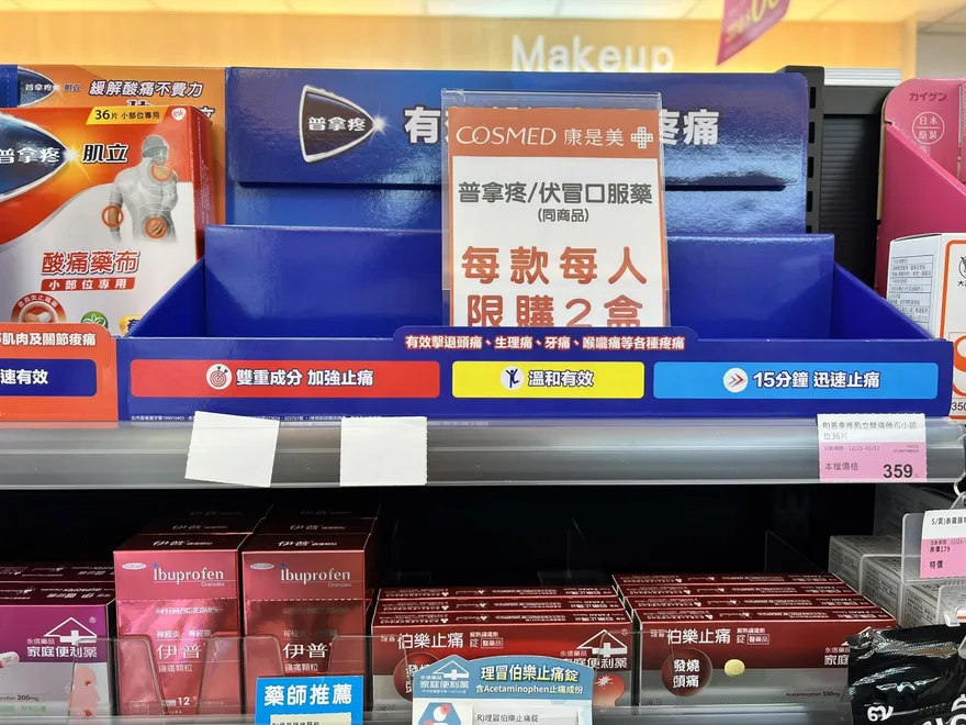 退燒藥不會「限購」！　食藥署：供應量充足免管制