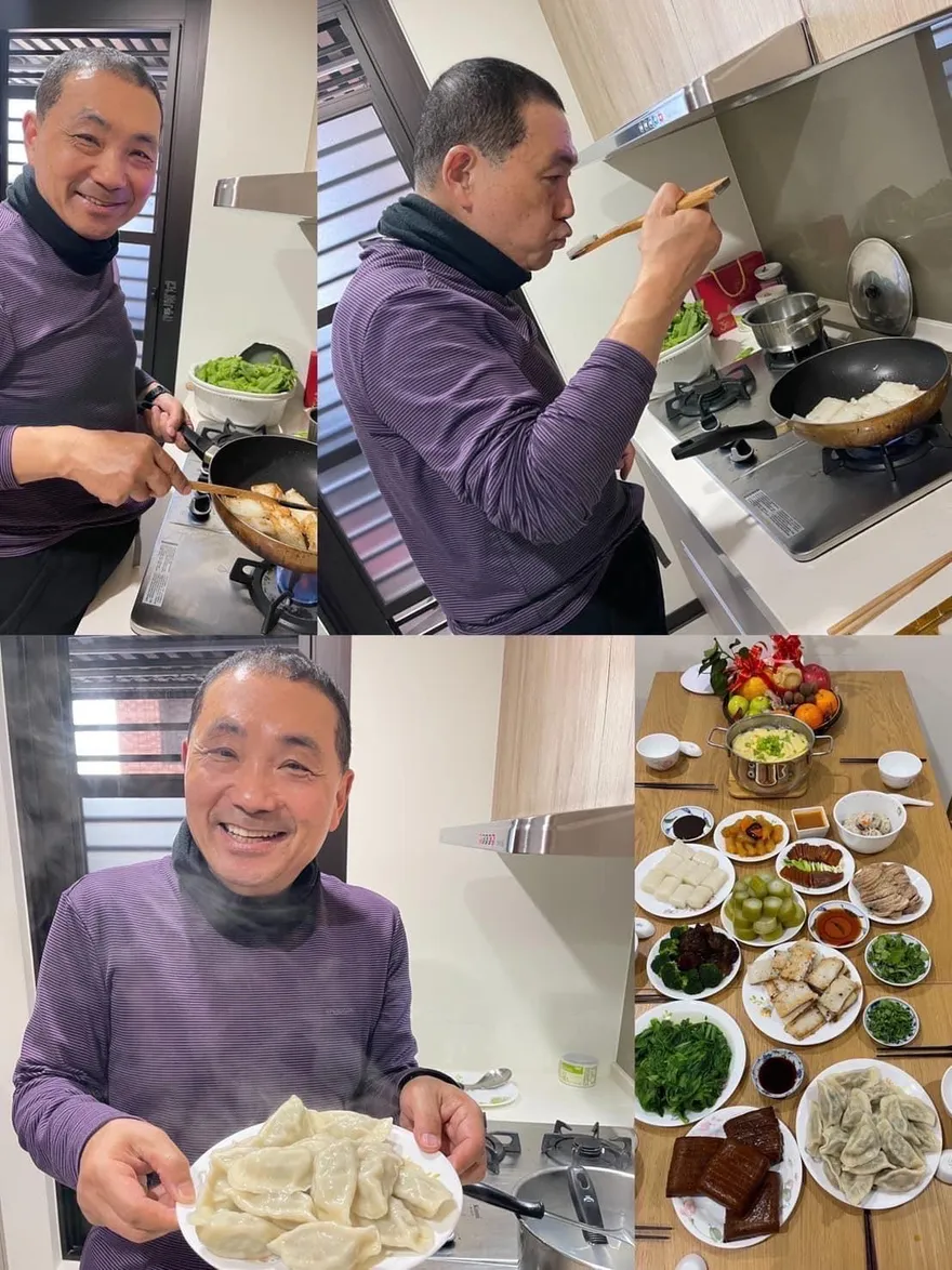 影/侯友宜年夜飯端水餃遭綠側翼攻擊　台大教授傻眼：蔡英文喜歡吃水餃