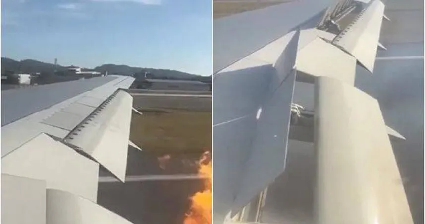 起飛時引擎突冒火！俄羅斯藍色航空泰國機場浴火驚魂　機上321人平安無事