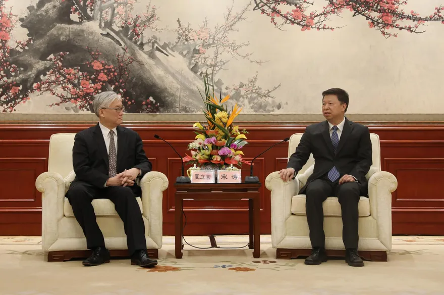 會見大陸國台辦主席宋濤　夏立言當面提「三大訴求」
