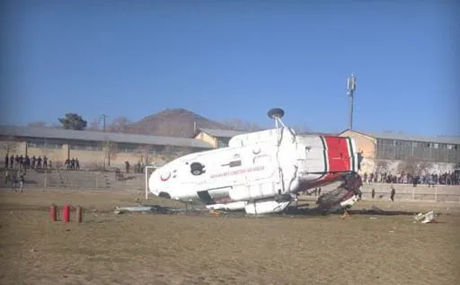 影/伊朗直升機墜機意外2死16傷　反對「反頭巾運動」官員薩賈迪受傷送醫