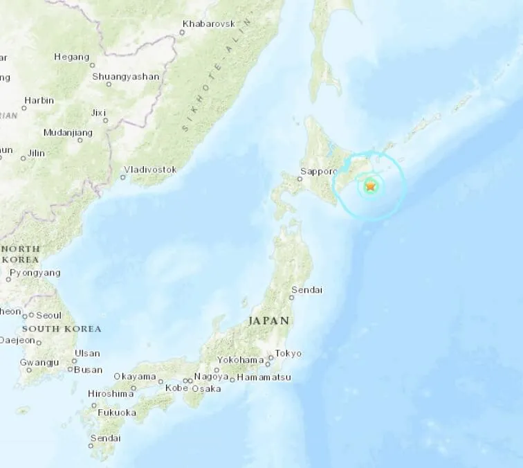 快訊/日本北海道晚間發生「規模6.1地震」　東京也有感