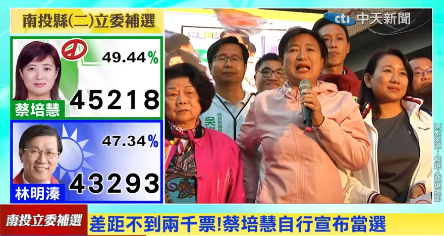 影/南投立委補選　蔡培慧「挺萊豬、擋BNT」卻能贏？羅智強曝選民心態