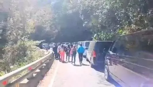 快訊/全線中斷！南橫公路梅山口驚傳落石坍方　旅客受阻待脫困