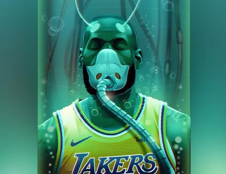 影/水療治腳傷？詹皇IG曬漫畫　傷後首度練罰球拚復出