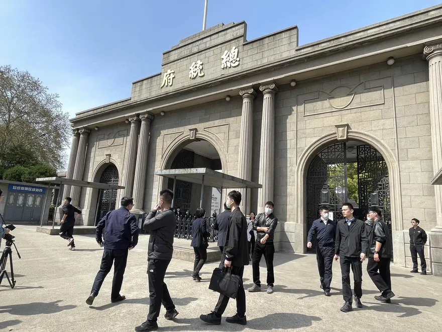 影/馬英九訪陸兩岸破冰　馬英九訪南京總統府　現場淨空迎賓