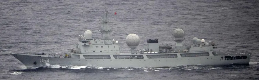 美艦赴南韓訪問　共軍派偵察艦疑探聽美日韓軍演動向